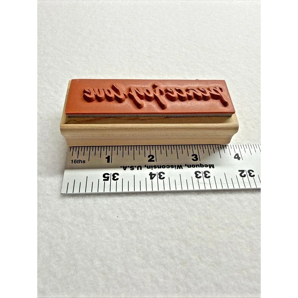 Stampin' Up! Christmas Peace 1995 Set 4 Wood Mount Rubber Stamps Dove Bell Tree
